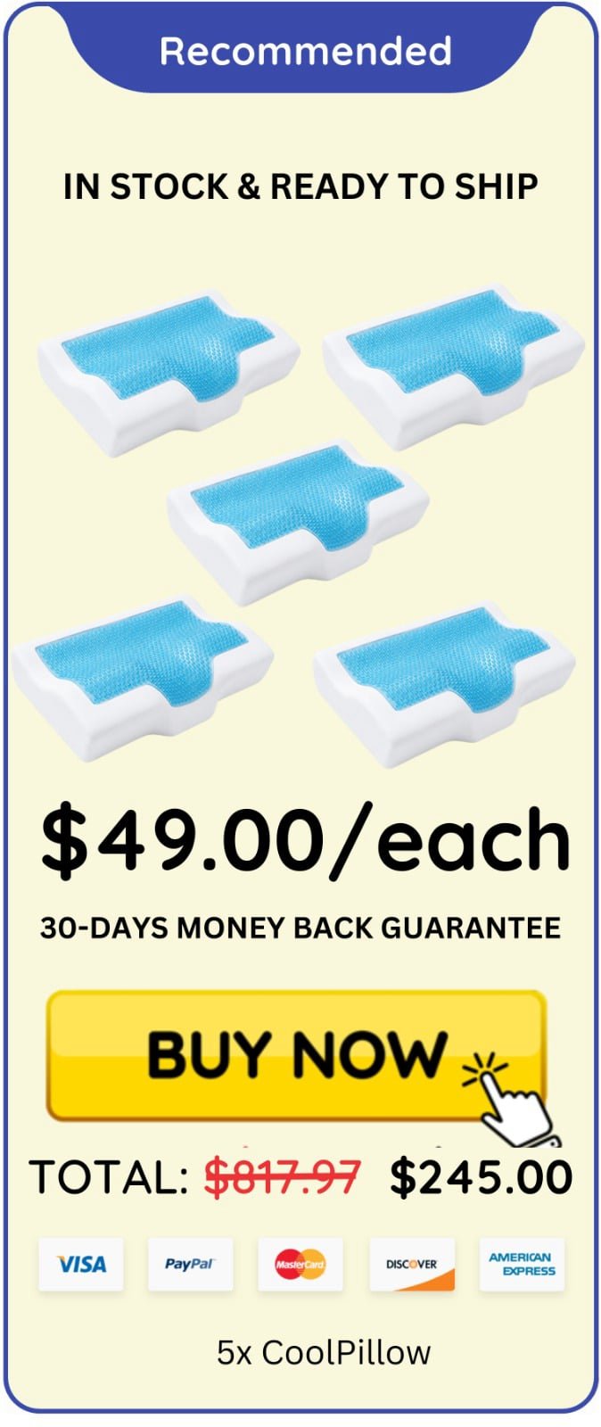CoolPillow offer price 
